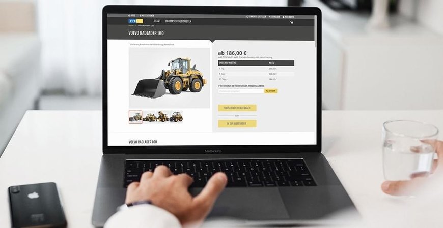 BAUMASCHINEN ONLINE MIETEN 24/7 - SWECON SMARTRENT ÜBERARBEITET DEN WEBSHOP FÜR MIETMASCHINEN